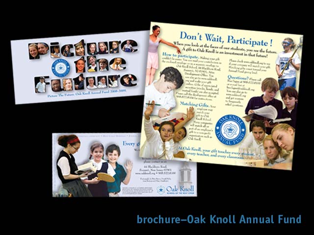 fagan graphics brochure for Oak Knoll schoolbrochure for