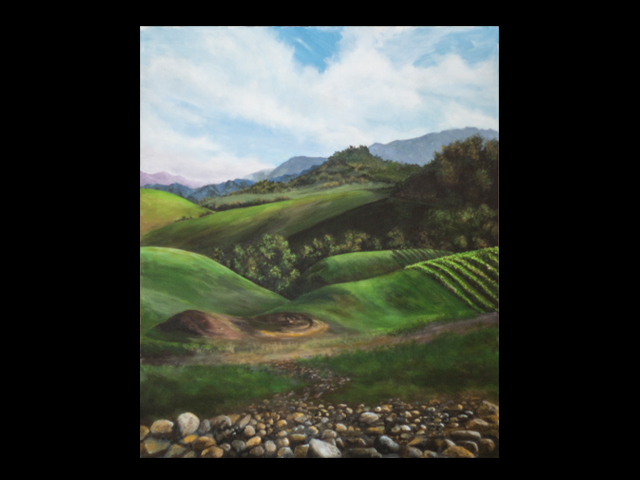 katie fagan graphics paintings-Sine Quo Non Winery